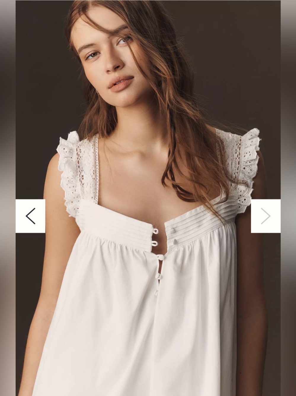 Sold/ not available NEW By Anthropologie Sleeveless Poplin Mini Dress SIZE S - Picture 3 of 8